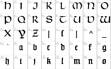 Typographer Uncialgotisch font