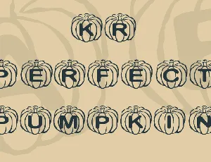 KR Perfect Pumpkin font