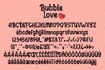 Bubble Love font