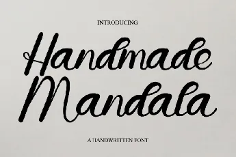 Handmade Mandala Typeface font