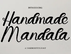 Handmade Mandala Typeface font