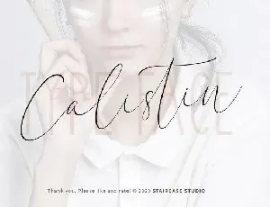 Calistin font