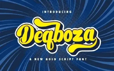 Deqboza Script font