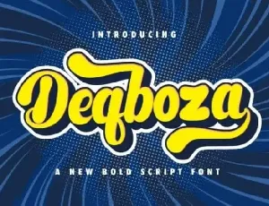 Deqboza Script font