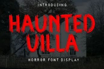 Haunted Villa Display font