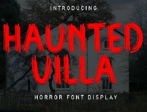 Haunted Villa Display font