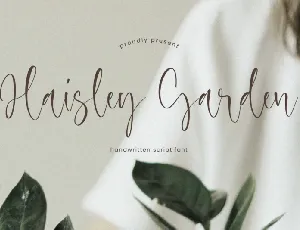 Haisley Garden font