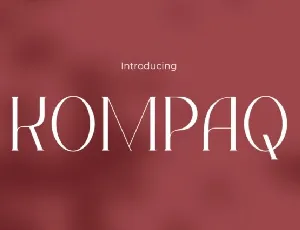 Kompaq font