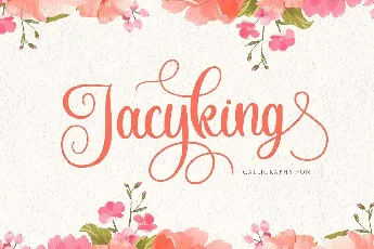 Jacyking Lovely Calligraphy Script font