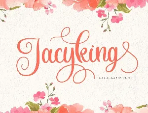 Jacyking Lovely Calligraphy Script font