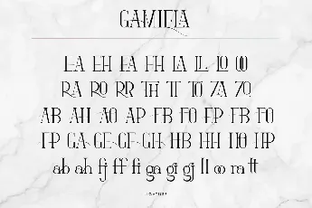 Gamiela Demo font