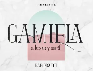 Gamiela Demo font