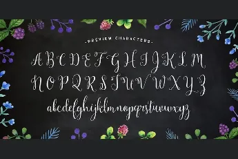 Mulberry Script font