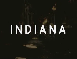 Indiana font