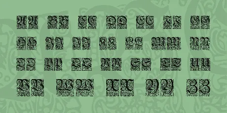 Unger-Fraktur Zierbuchstaben font