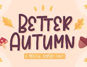 Better Autumn font