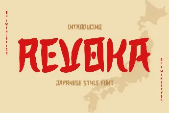 REVOKA – Japanese style font