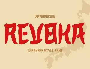 REVOKA – Japanese style font