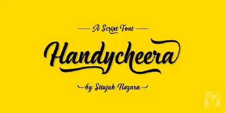 Handycheera Calligraphy font