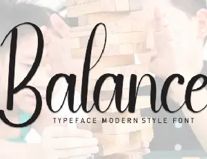 Balance Script font