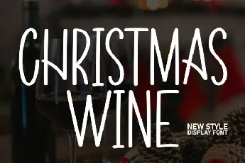 Christmas Wine Display font