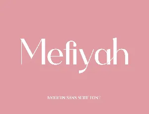 Mefiyah font