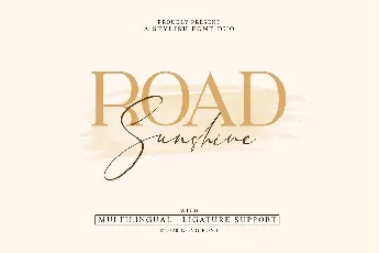 Road Sunshine Duo font