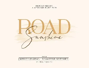 Road Sunshine Duo font