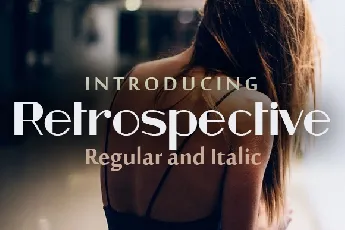 Retrospective font