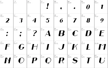 Retrospective font