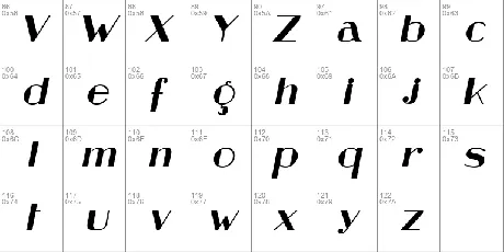 Retrospective font