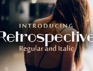 Retrospective font