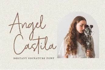 Deltany Signature font