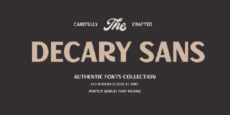 Decary Sans Family font