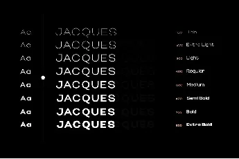 Jacques Pro font