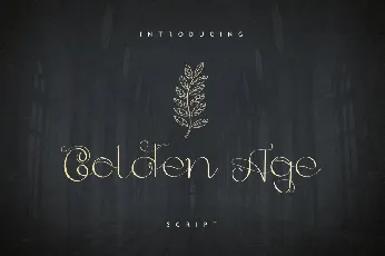 Golden Age Script font