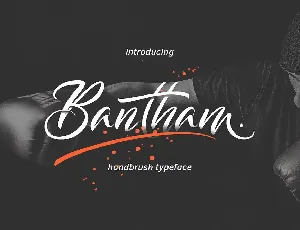 Bantham Handbrush font