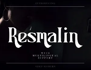 Resmalin font