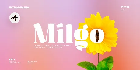 Milgo font