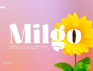 Milgo font