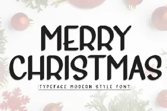 Merry Christmas Display font