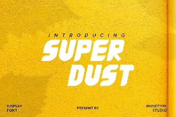 Super Dust Display font