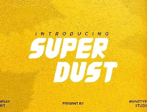 Super Dust Display font