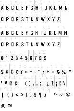 U.S. 101 font