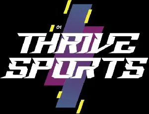 Thrive Sports font