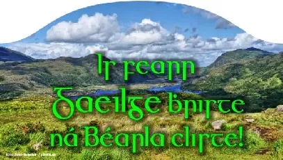 Gaeilge font