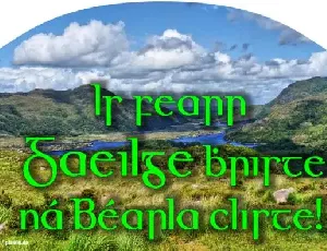 Gaeilge font