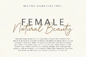 Bestina Signature font