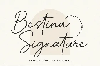 Bestina Signature font