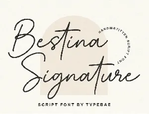 Bestina Signature font